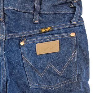 VTG 90s Wrangler Jeans Mens 35x30 Blue 13MWZ Cowboy Rigid Raw Denim Deadstock